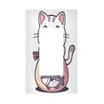 thumbnail image 1 of Yayeee Rocker Switch Wall Plate 1-Gang 4.6"x2.9" Home Decorative Outlet Cover, White Cute Cat, 1 of 6