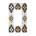 thumbnail image 1 of Yayeee Rocker Switch Wall Plate 1-Gang 4.6"x2.9" Home Decorative Outlet Cover, White and Black, 1 of 6
