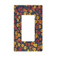 thumbnail image 1 of Yayeee Rocker Switch Wall Plate 1-Gang 4.6"x2.9" Home Decorative Outlet Cover, Yellow Floral, 1 of 6