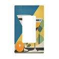 thumbnail image 1 of Yayeee Rocker Switch Wall Plate 1-Gang 4.6"x2.9" Home Decorative Outlet Cover, Yellow Glasses, 1 of 6