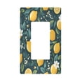thumbnail image 1 of Yayeee Rocker Switch Wall Plate 1-Gang 4.6"x2.9" Home Decorative Outlet Cover, Yellow Lemons, 1 of 6