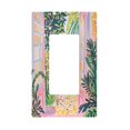 thumbnail image 1 of Yayeee Rocker Switch Wall Plate 1-Gang 4.6"x2.9" Home Decorative Outlet Cover, Yellow Seaside, 1 of 6