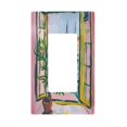 thumbnail image 1 of Yayeee Rocker Switch Wall Plate 1-Gang 4.6"x2.9" Home Decorative Outlet Cover, Yellow Window, 1 of 6