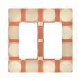 thumbnail image 1 of Yayeee Rocker Switch Wall Plate 2-Gang 4.7"x4.6" Home Decorative Outlet Cover, Beige Geometric, 1 of 6