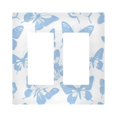 thumbnail image 1 of Yayeee Rocker Switch Wall Plate 2-Gang 4.7"x4.6" Home Decorative Outlet Cover, Blue Butterfly, 1 of 6