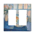 thumbnail image 1 of Yayeee Rocker Switch Wall Plate 2-Gang 4.7"x4.6" Home Decorative Outlet Cover, Blue Goldfish, 1 of 6