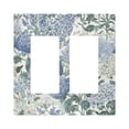 thumbnail image 1 of Yayeee Rocker Switch Wall Plate 2-Gang 4.7"x4.6" Home Decorative Outlet Cover, Blue Hydrangeas Pattern, 1 of 6