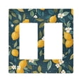 thumbnail image 1 of Yayeee Rocker Switch Wall Plate 2-Gang 4.7"x4.6" Home Decorative Outlet Cover, Blue Lemons, 1 of 6