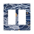 thumbnail image 1 of Yayeee Rocker Switch Wall Plate 2-Gang 4.7"x4.6" Home Decorative Outlet Cover, Blue Night Sky, 1 of 6