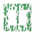 thumbnail image 1 of Yayeee Rocker Switch Wall Plate 2-Gang 4.7"x4.6" Home Decorative Outlet Cover, Cactus Pattern, 1 of 6
