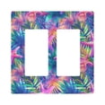 thumbnail image 1 of Yayeee Rocker Switch Wall Plate 2-Gang 4.7"x4.6" Home Decorative Outlet Cover, Colorful Starfish, 1 of 6