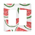 thumbnail image 1 of Yayeee Rocker Switch Wall Plate 2-Gang 4.7"x4.6" Home Decorative Outlet Cover, Cute Watermelon, 1 of 6