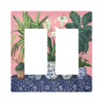thumbnail image 1 of Yayeee Rocker Switch Wall Plate 2-Gang 4.7"x4.6" Home Decorative Outlet Cover, Floral Vase, 1 of 6