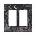 thumbnail image 1 of Yayeee Rocker Switch Wall Plate 2-Gang 4.7"x4.6" Home Decorative Outlet Cover, Gothic Floral Print, 1 of 6