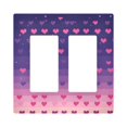 thumbnail image 1 of Yayeee Rocker Switch Wall Plate 2-Gang 4.7"x4.6" Home Decorative Outlet Cover, Gradient Love, 1 of 6