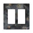 thumbnail image 1 of Yayeee Rocker Switch Wall Plate 2-Gang 4.7"x4.6" Home Decorative Outlet Cover, Gray Sky Pattern, 1 of 6