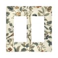 thumbnail image 1 of Yayeee Rocker Switch Wall Plate 2-Gang 4.7"x4.6" Home Decorative Outlet Cover, Green Birds, 1 of 6