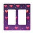 thumbnail image 1 of Yayeee Rocker Switch Wall Plate 2-Gang 4.7"x4.6" Home Decorative Outlet Cover, Love in The Clouds, 1 of 6