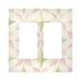 thumbnail image 1 of Yayeee Rocker Switch Wall Plate 2-Gang 4.7"x4.6" Home Decorative Outlet Cover, Pastel Pink Geometric, 1 of 6