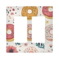 thumbnail image 1 of Yayeee Rocker Switch Wall Plate 2-Gang 4.7"x4.6" Home Decorative Outlet Cover, Pink Donut, 1 of 6