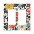 thumbnail image 1 of Yayeee Rocker Switch Wall Plate 2-Gang 4.7"x4.6" Home Decorative Outlet Cover, Red Flowers Pattern, 1 of 6
