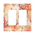 thumbnail image 1 of Yayeee Rocker Switch Wall Plate 2-Gang 4.7"x4.6" Home Decorative Outlet Cover, Red Starfish, 1 of 6
