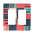 thumbnail image 1 of Yayeee Rocker Switch Wall Plate 2-Gang 4.7"x4.6" Home Decorative Outlet Cover, Red Teal Plaid, 1 of 6