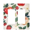 thumbnail image 1 of Yayeee Rocker Switch Wall Plate 2-Gang 4.7"x4.6" Home Decorative Outlet Cover, Strawberry Pattern, 1 of 6