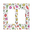 thumbnail image 1 of Yayeee Rocker Switch Wall Plate 2-Gang 4.7"x4.6" Home Decorative Outlet Cover, Various Vegetables Pattern, 1 of 6