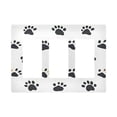 thumbnail image 1 of Yayeee Rocker Switch Wall Plate 3-Gang 6.5"x4.6" Home Decorative Outlet Cover, Black Cartoon Cat Paw, 1 of 6