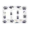 thumbnail image 1 of Yayeee Rocker Switch Wall Plate 3-Gang 6.5"x4.6" Home Decorative Outlet Cover, Black Cat Paw, 1 of 6