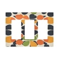 thumbnail image 1 of Yayeee Rocker Switch Wall Plate 3-Gang 6.5"x4.6" Home Decorative Outlet Cover, Black Clover Pattern, 1 of 6