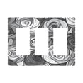 thumbnail image 1 of Yayeee Rocker Switch Wall Plate 3-Gang 6.5"x4.6" Home Decorative Outlet Cover, Black Roses, 1 of 6