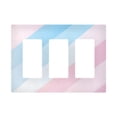 thumbnail image 1 of Yayeee Rocker Switch Wall Plate 3-Gang 6.5"x4.6" Home Decorative Outlet Cover, Blue Gradient, 1 of 6