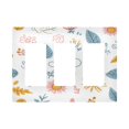 thumbnail image 1 of Yayeee Rocker Switch Wall Plate 3-Gang 6.5"x4.6" Home Decorative Outlet Cover, Cartoon Doodles, 1 of 6