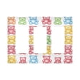 thumbnail image 1 of Yayeee Rocker Switch Wall Plate 3-Gang 6.5"x4.6" Home Decorative Outlet Cover, Gummy Bear Pattern, 1 of 6