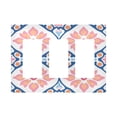 thumbnail image 1 of Yayeee Rocker Switch Wall Plate 3-Gang 6.5"x4.6" Home Decorative Outlet Cover, Mosaic Flowers Pattern, 1 of 6