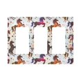 thumbnail image 1 of Yayeee Rocker Switch Wall Plate 3-Gang 6.5"x4.6" Home Decorative Outlet Cover, Rainbow Stars Pattern, 1 of 6
