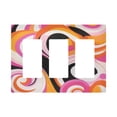 thumbnail image 1 of Yayeee Rocker Switch Wall Plate 3-Gang 6.5"x4.6" Home Decorative Outlet Cover, Swirling Circles, 1 of 6