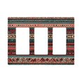 thumbnail image 1 of Yayeee Rocker Switch Wall Plate 3-Gang 6.5"x4.6" Home Decorative Outlet Cover, Tribal Geometric, 1 of 6