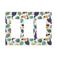 thumbnail image 1 of Yayeee Rocker Switch Wall Plate 3-Gang 6.5"x4.6" Home Decorative Outlet Cover, Vibrant Toucans Pattern, 1 of 6