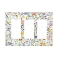 thumbnail image 1 of Yayeee Rocker Switch Wall Plate 3-Gang 6.5"x4.6" Home Decorative Outlet Cover, Watercolor Wildflowers, 1 of 6