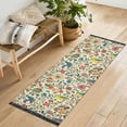 thumbnail image 1 of Yayeee Runner Rug for Bedroom 2'x6' Machine Washable Hallway Non Slip Mat, Beige Cartoon Animals, 1 of 8