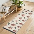 thumbnail image 1 of Yayeee Runner Rug for Bedroom 2'x6' Machine Washable Hallway Non Slip Mat, Beige Christmas Gift Pattern, 1 of 8