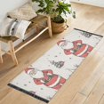 thumbnail image 1 of Yayeee Runner Rug for Bedroom 2'x6' Machine Washable Hallway Non Slip Mat, Beige Christmas Santa, 1 of 8