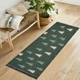 thumbnail image 1 of Yayeee Runner Rug for Bedroom 2'x6' Machine Washable Hallway Non Slip Mat, Beige Christmas Trees, 1 of 8