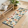 thumbnail image 1 of Yayeee Runner Rug for Bedroom 2'x6' Machine Washable Hallway Non Slip Mat, Beige Playful Stamp, 1 of 8
