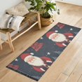 thumbnail image 1 of Yayeee Runner Rug for Bedroom 2'x6' Machine Washable Hallway Non Slip Mat, Blue Christmas Santa, 1 of 8