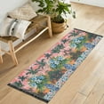 thumbnail image 1 of Yayeee Runner Rug for Bedroom 2'x6' Machine Washable Hallway Non Slip Mat, Blue Flowers, 1 of 8