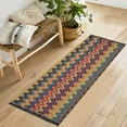 thumbnail image 1 of Yayeee Runner Rug for Bedroom 2'x6' Machine Washable Hallway Non Slip Mat, Brown Geometric, 1 of 8